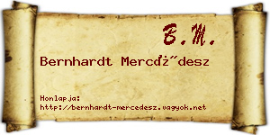 Bernhardt Mercédesz névjegykártya
